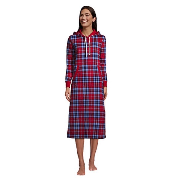 Lands' End Serious Sweats Lounger Gown Size Small 6-8 - Picture 1 of 10